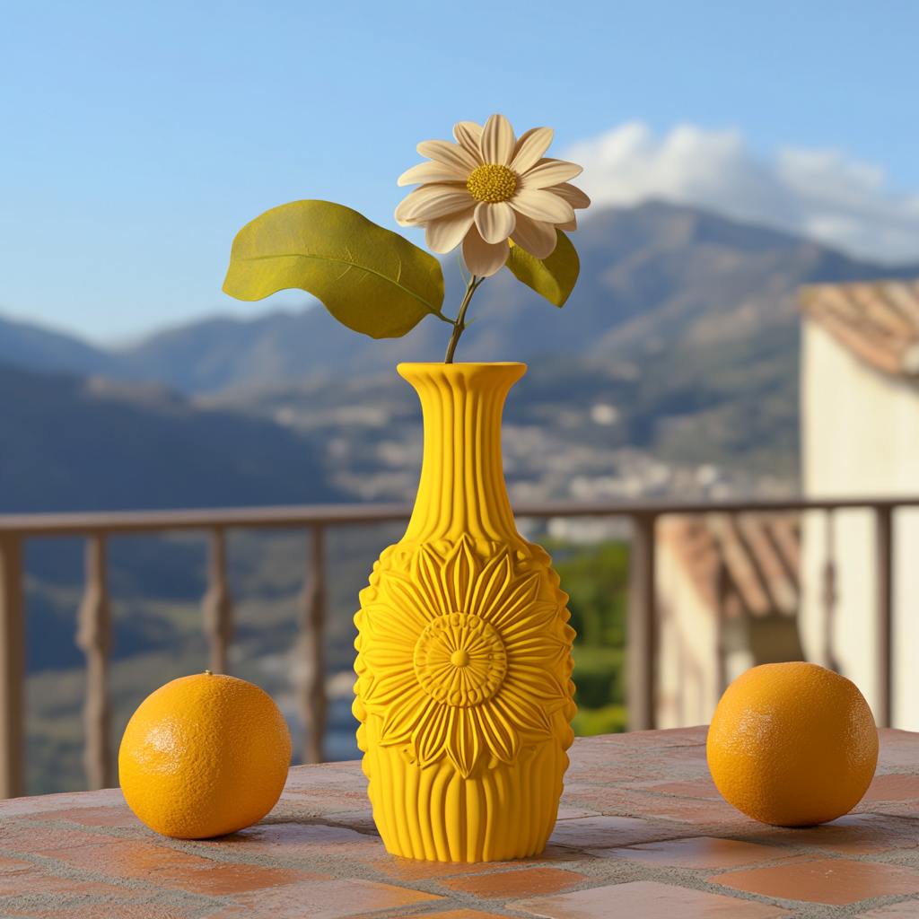 girasole vase, limoncello style flower vase