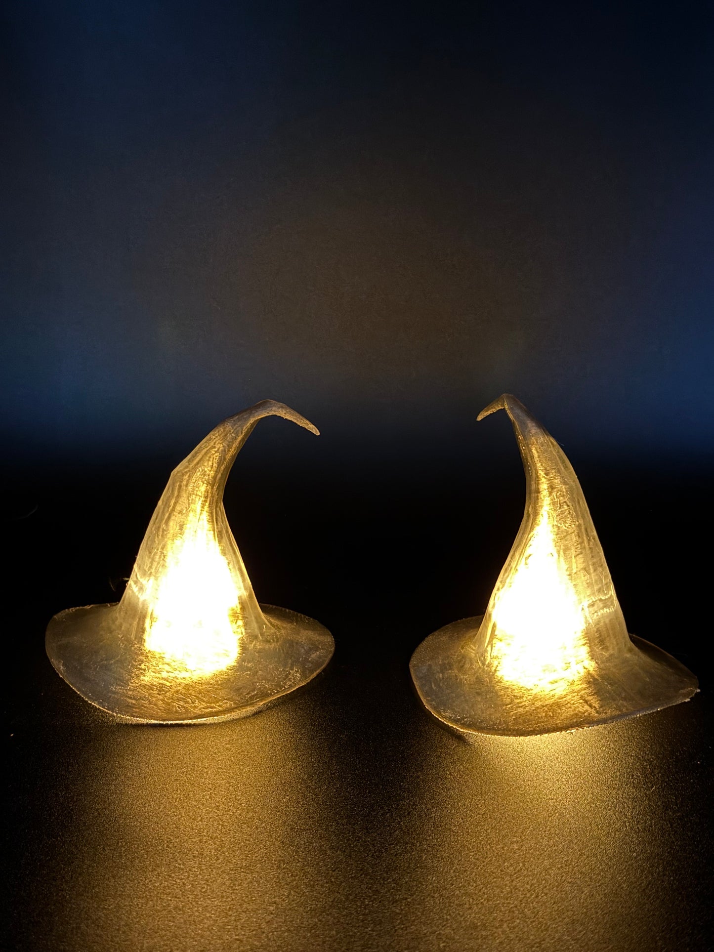 Set of 2 3D Printed Witch Hat Tealight Covers