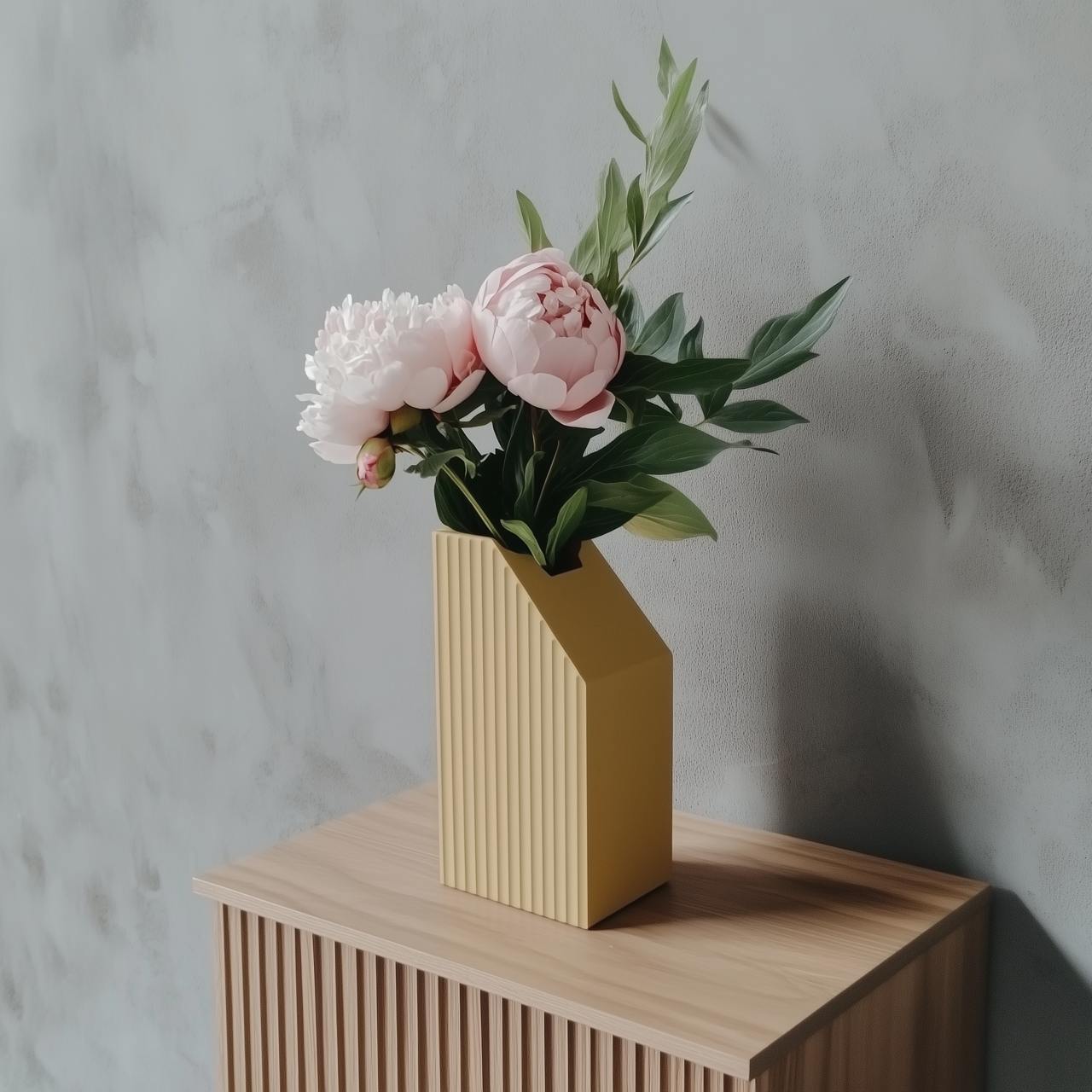 Archive Chic Vase – 3D Printed File Box-Inspired Design