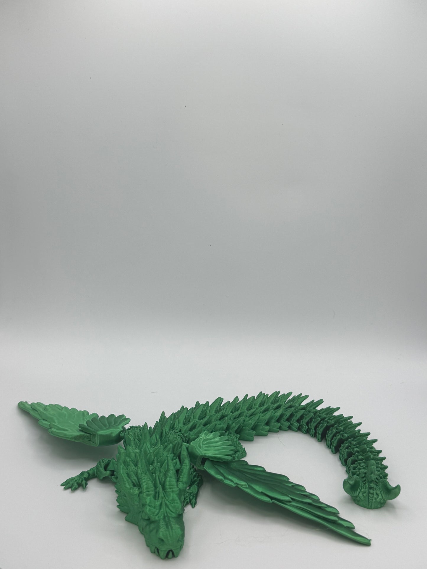 Articulated Flexi Dragon – 3D Printed with Movable Wings & Opening Jaw