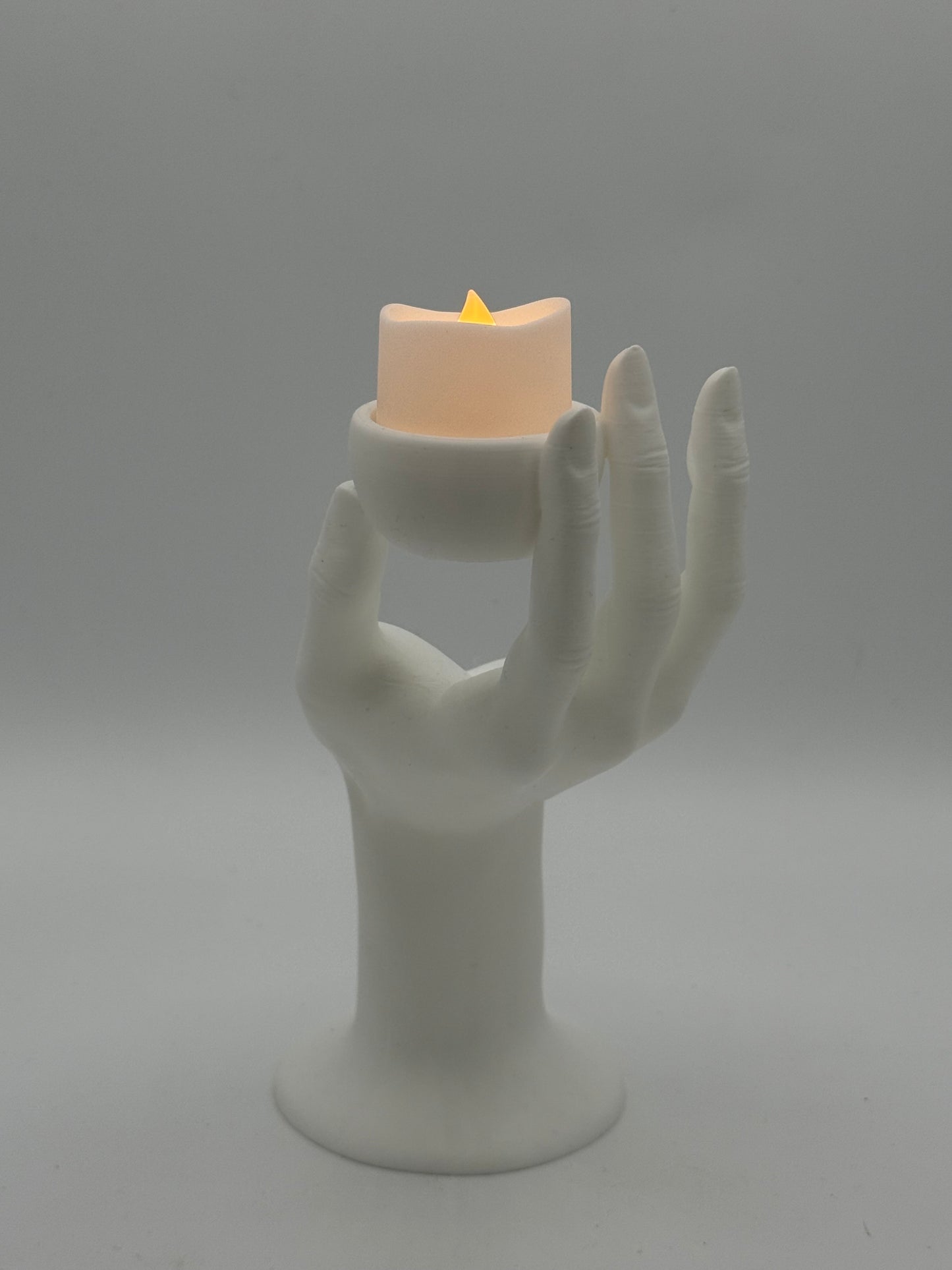 3D Printed Realistic Hand Tealight Holder