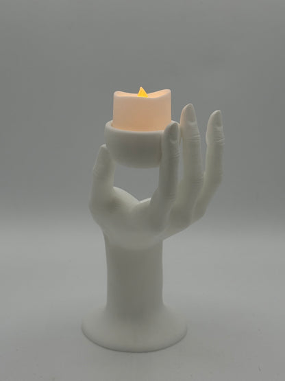 3D Printed Realistic Hand Tealight Holder