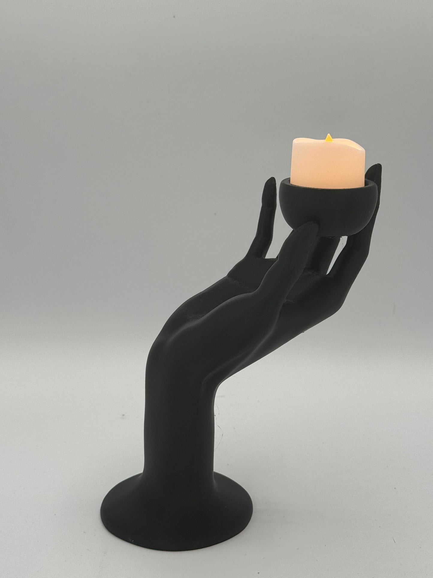 3D Printed Realistic Hand Tealight Holder