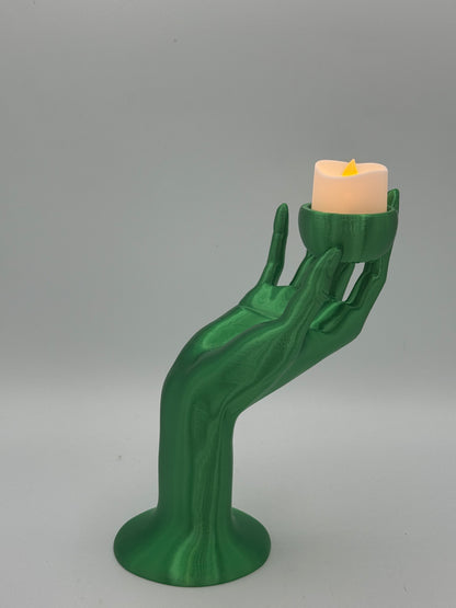3D Printed Realistic Hand Tealight Holder