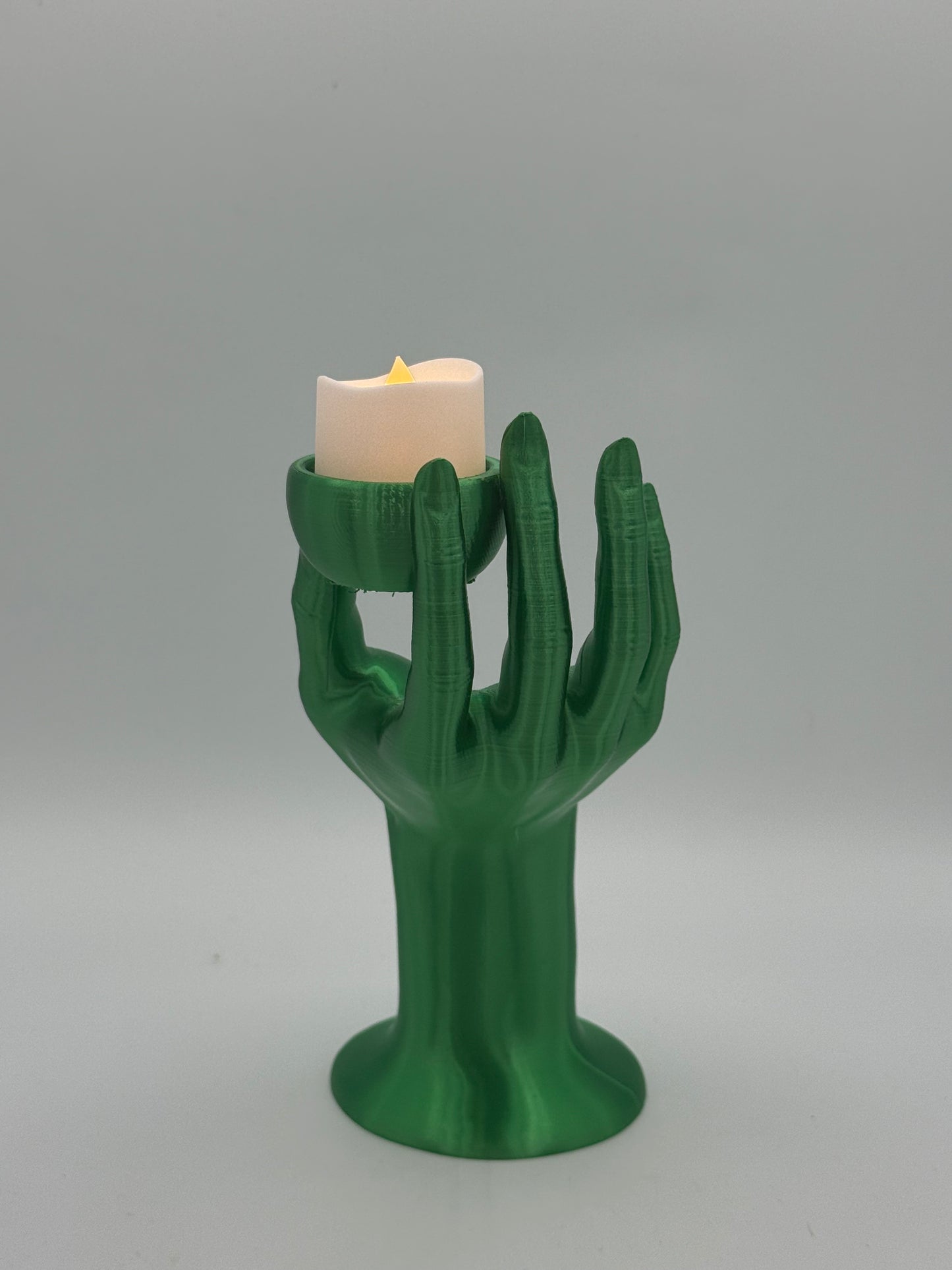 3D Printed Realistic Hand Tealight Holder