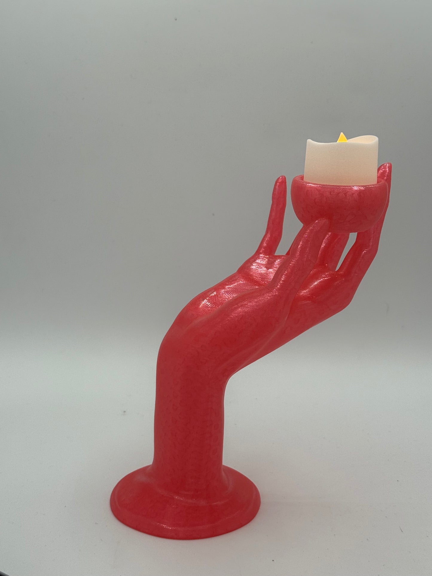 3D Printed Realistic Hand Tealight Holder