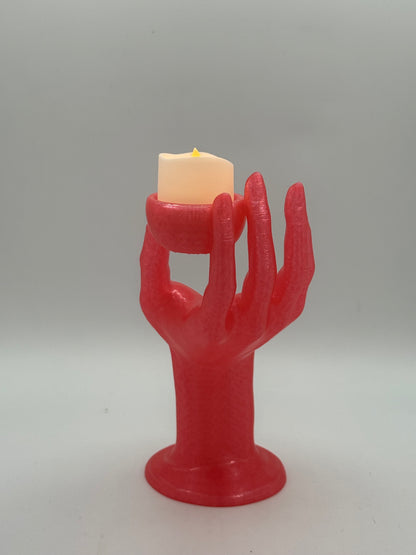 3D Printed Realistic Hand Tealight Holder