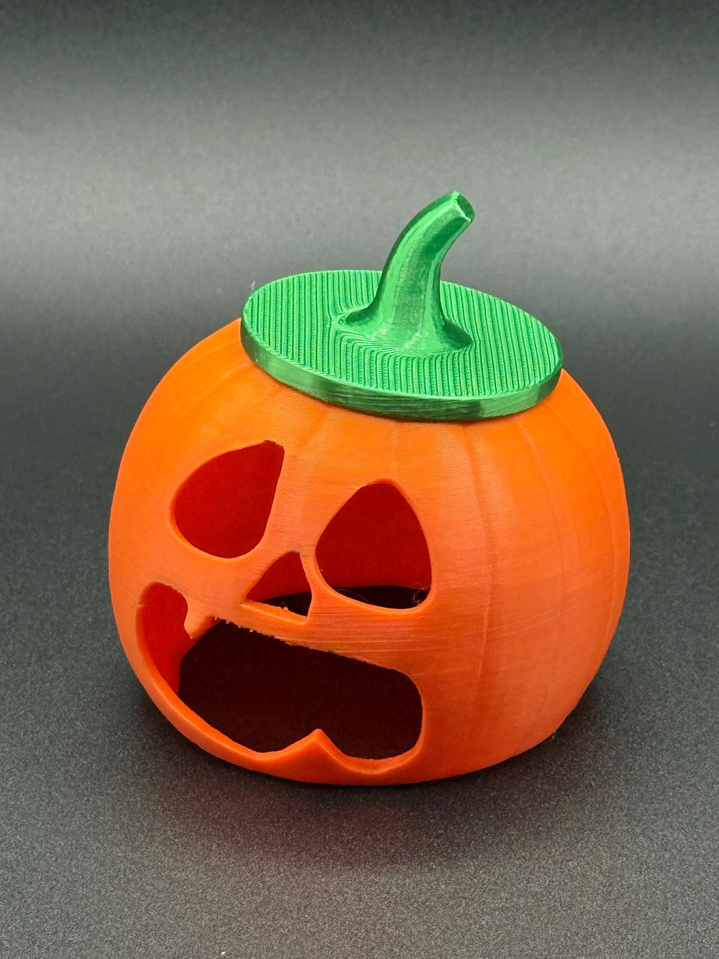 Set of 2 3D Printed Jack-O’-Lantern Tealight Holders
