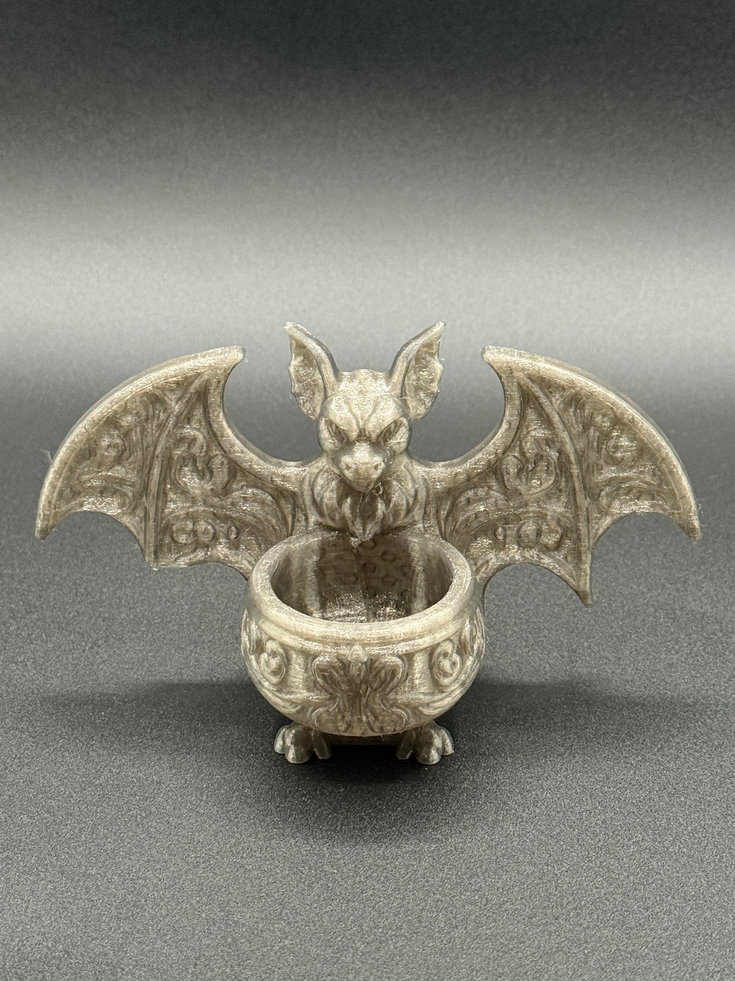 2 pk. 3D Printed Bat & Cauldron Tealight Cover – Flameless Halloween Candle Décor