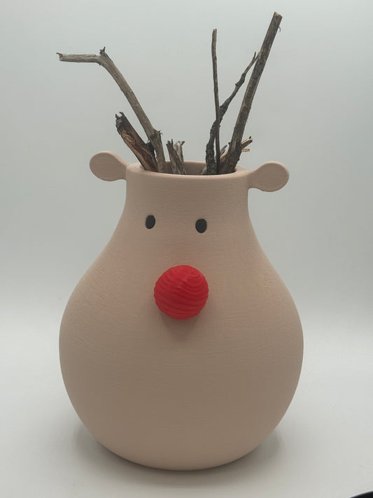 3D Printed Reindeer Vase 🦌🎄