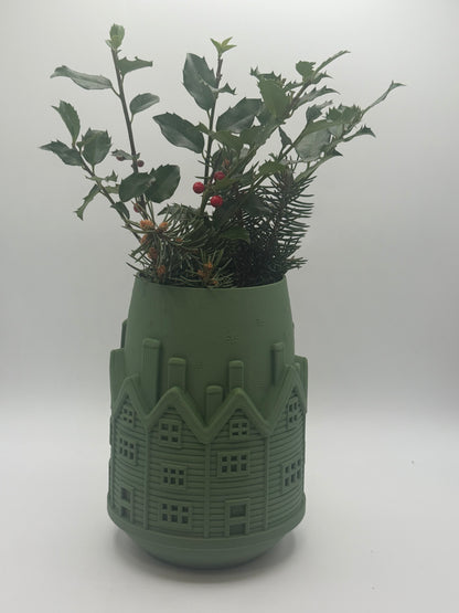 3D Printed Winter Village Vase 🏠❄️🎄