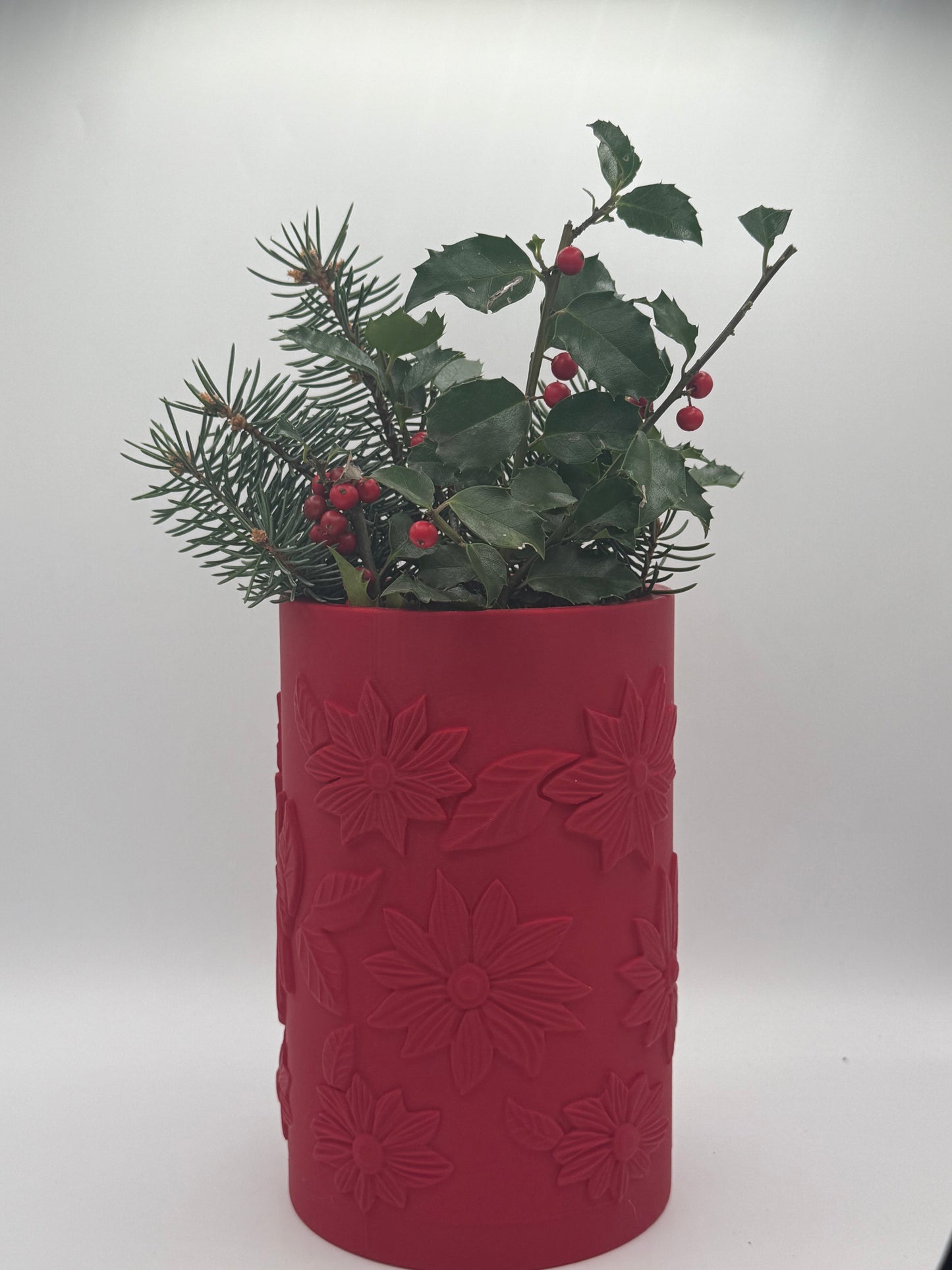 3D Printed Holiday Poinsettia Vase 🌺🎄