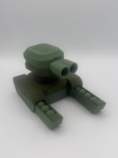 3D printed air pressure toy tank