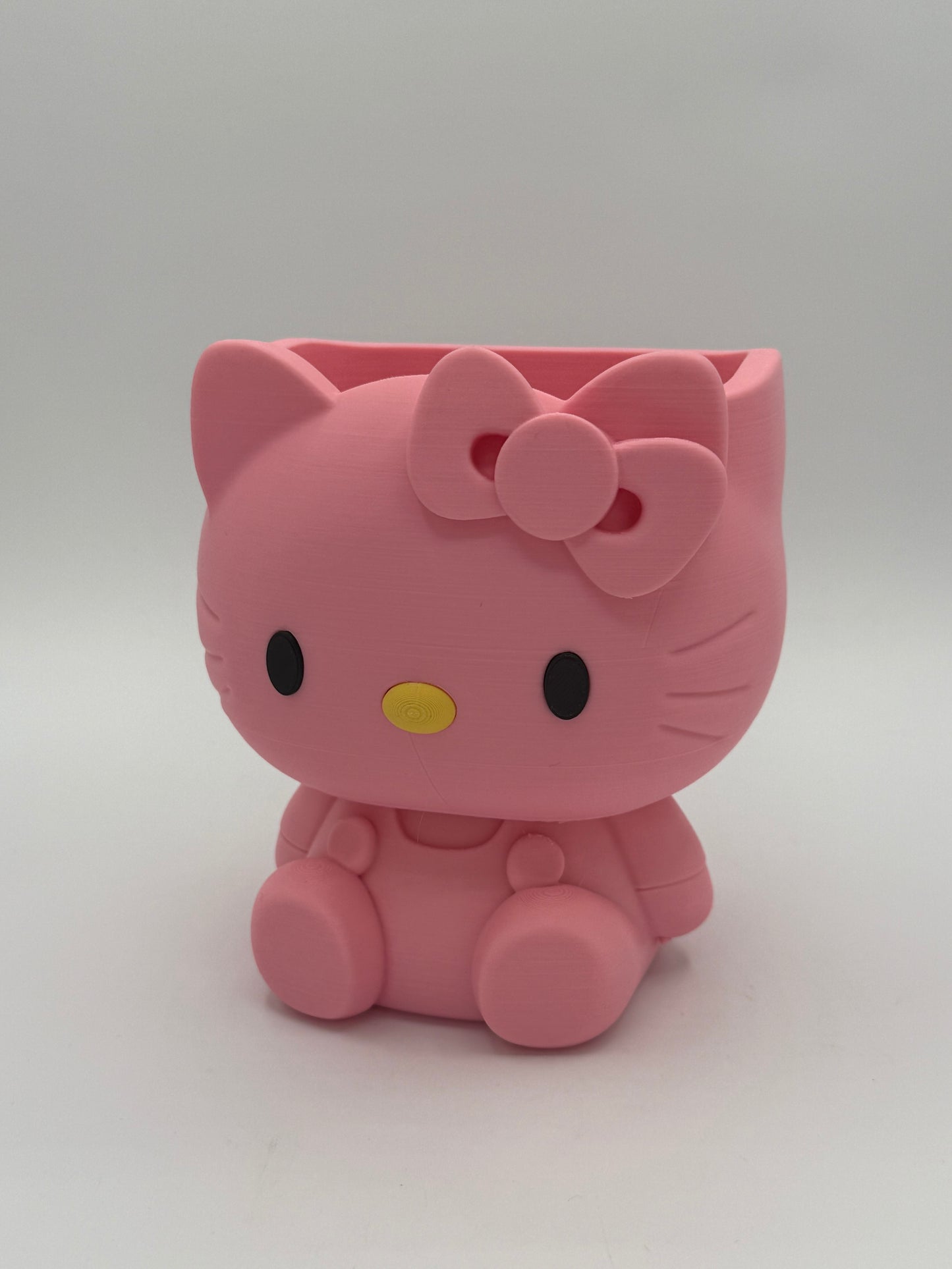 3D Printed Pink Kitty Storage Organizer – Cute & Functional Desk Companion