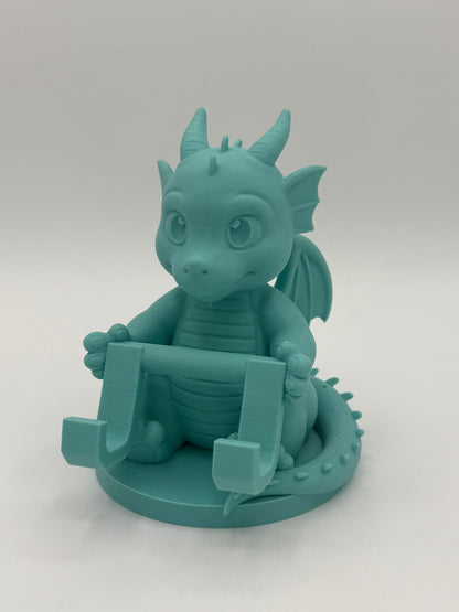 3D Printed Dragon Phone Stand – Cute & Functional Desk Accessory
