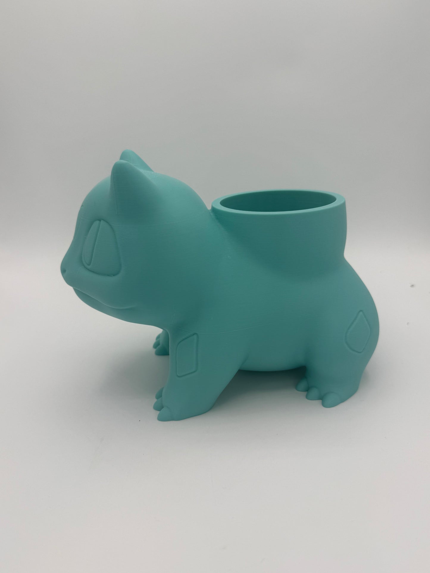 3D Printed Bulbasaur-Inspired Planter – Cute Desktop Plant Pot