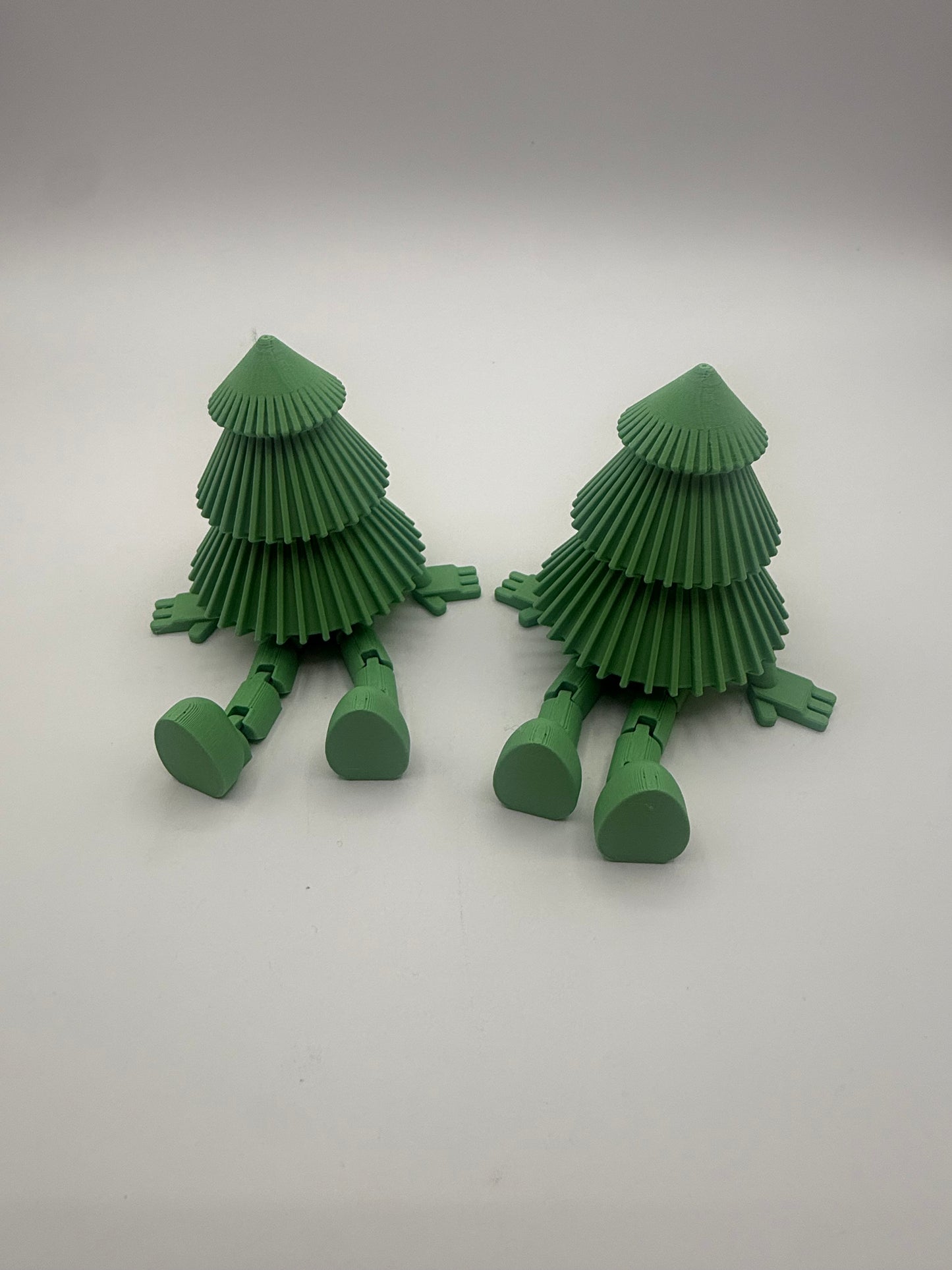 3D Printed Sitting Christmas Trees – 2 Pack (Red, Green, or White)