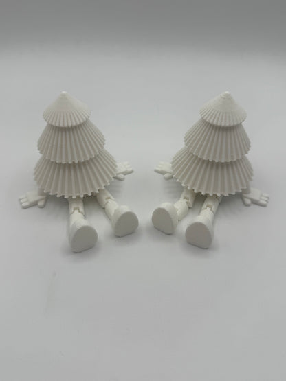 3D Printed Sitting Christmas Trees – 2 Pack (Red, Green, or White)