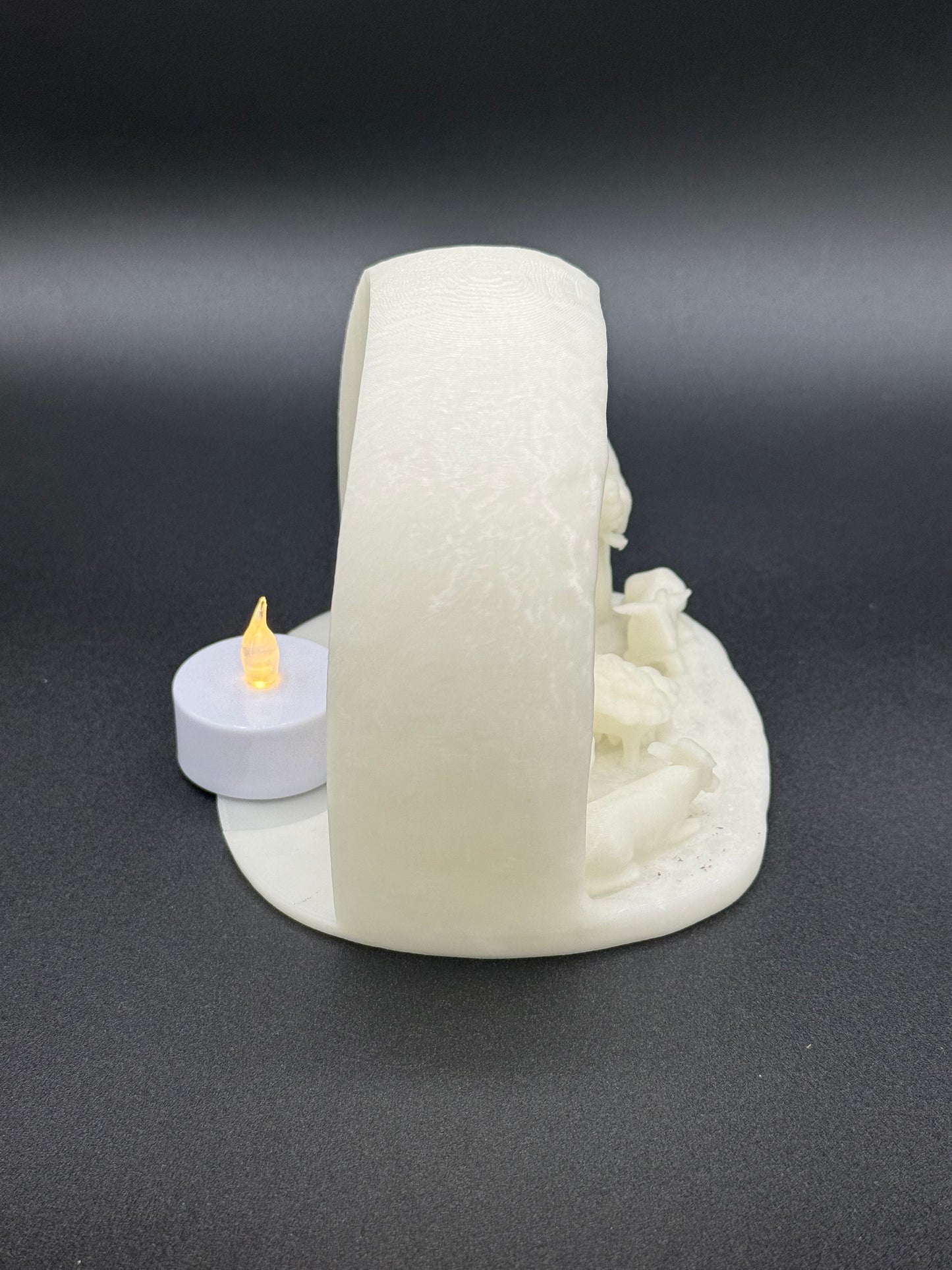 3D Printed Nativity Scene LED Tealight Cover