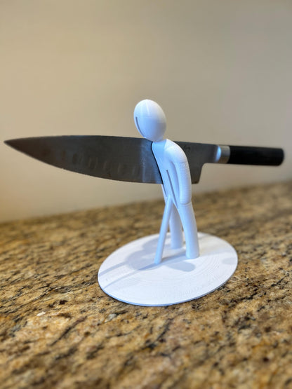Funny knife holder, knife block, knife storage, humanoid, Julius Caesar, Ides of March, Great Gift for Cooking