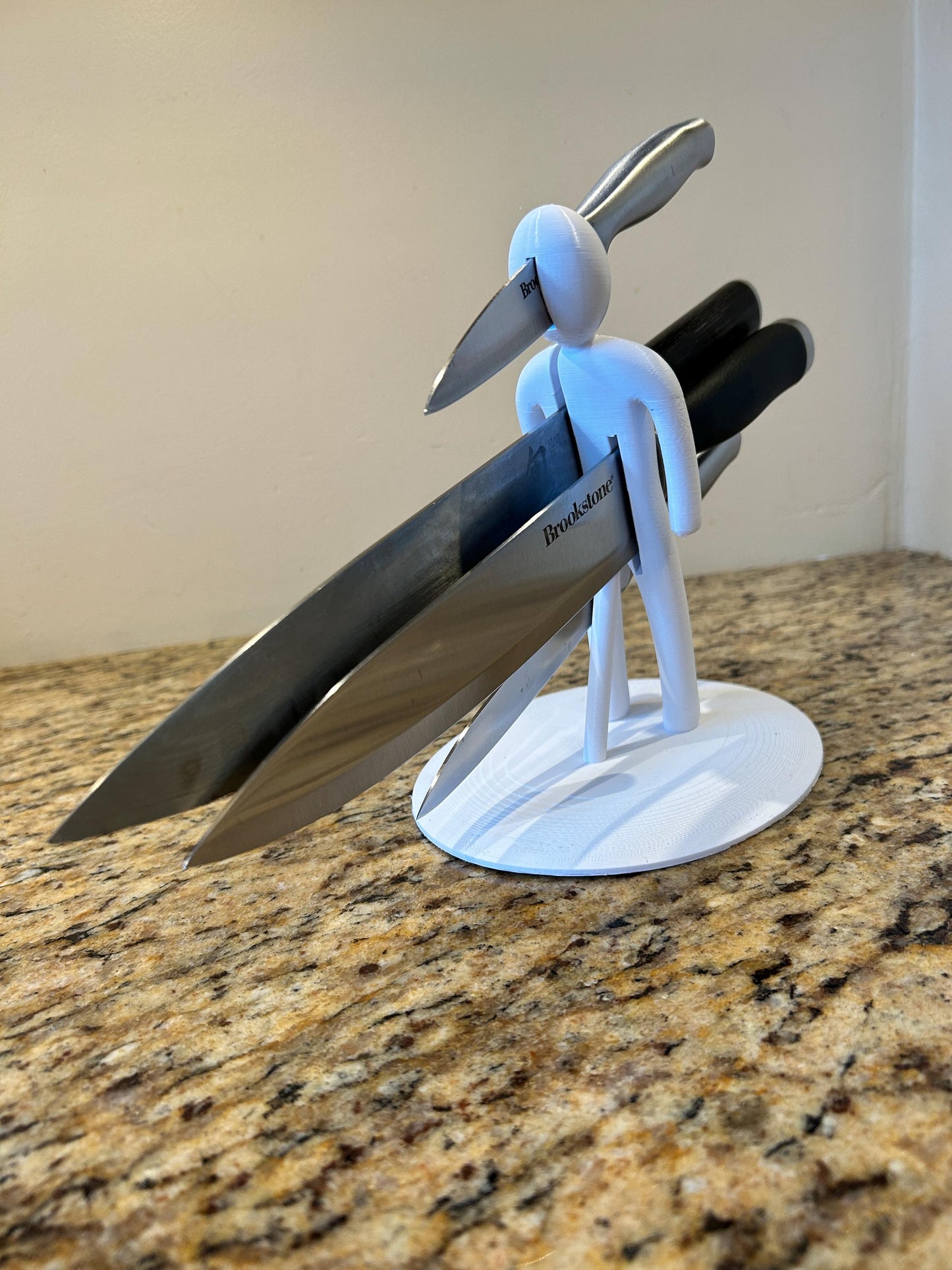 Funny knife holder, knife block, knife storage, humanoid, Julius Caesar, Ides of March, Great Gift for Cooking