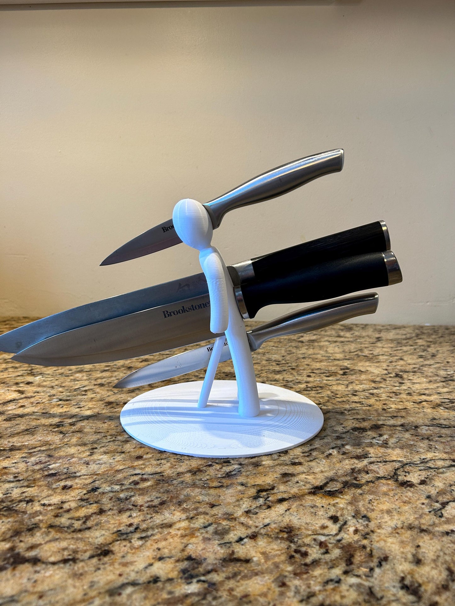 Funny knife holder, knife block, knife storage, humanoid, Julius Caesar, Ides of March, Great Gift for Cooking