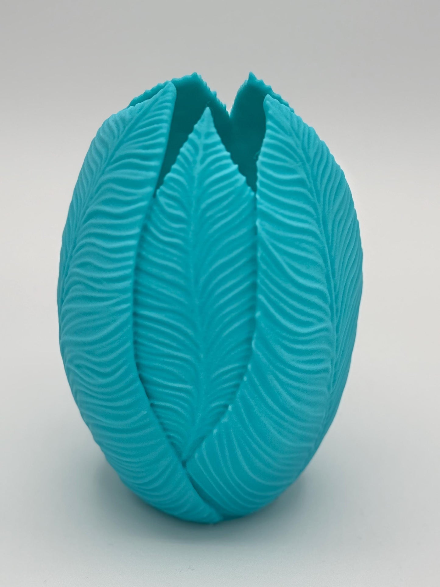 Plant pattern vase 7"h or 4.5"h, plant shaped pot, leaf green pattern pot, great gift idea.