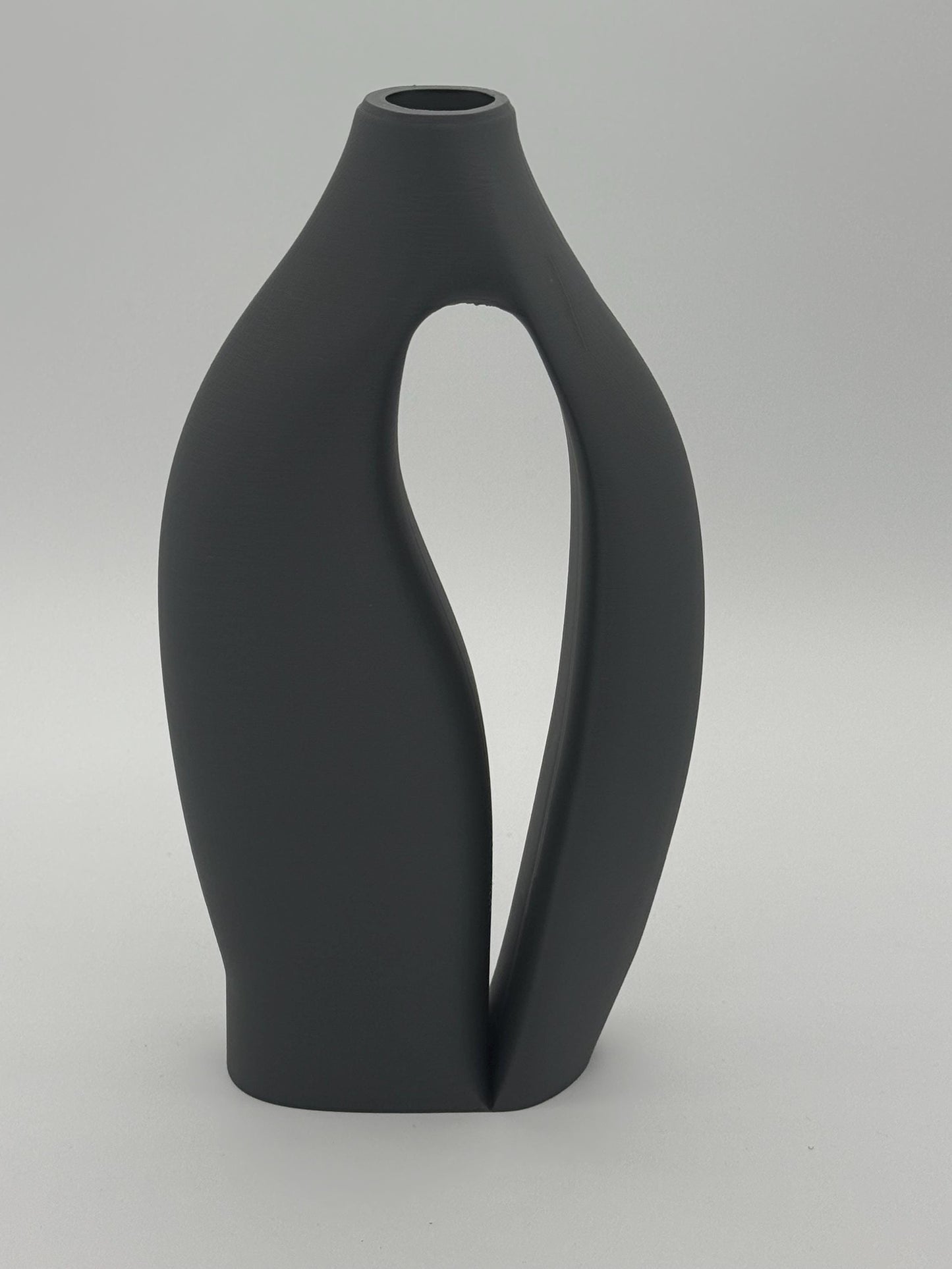 Abstract flower vase, gray, Modern design, Post modernism vase