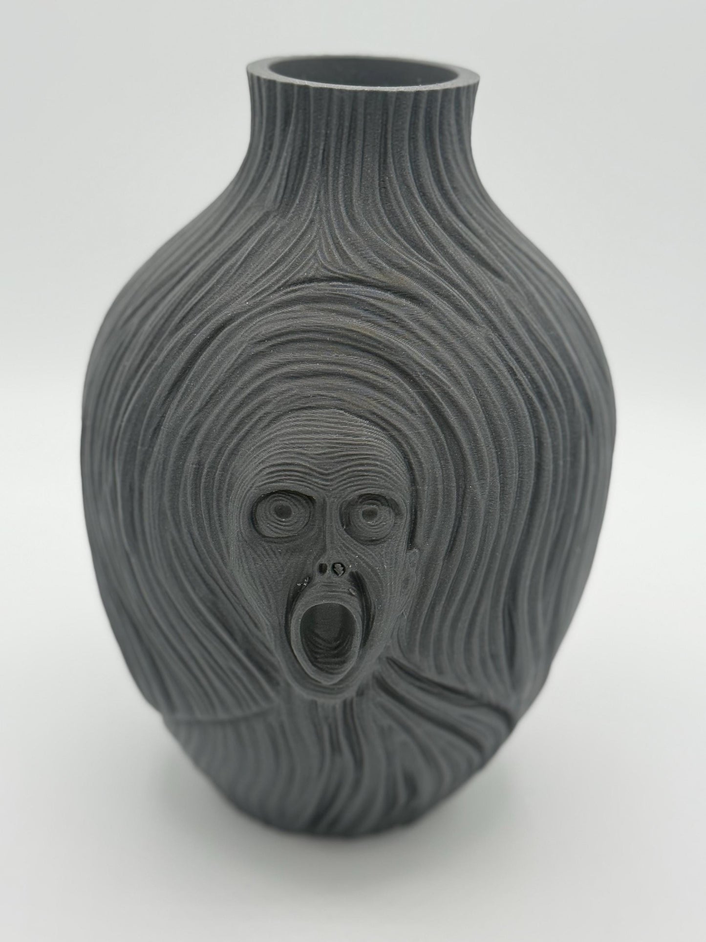 The Scream vase, inspired by Edvard Munch's "The Scream", unique design, flower vase, plant vase