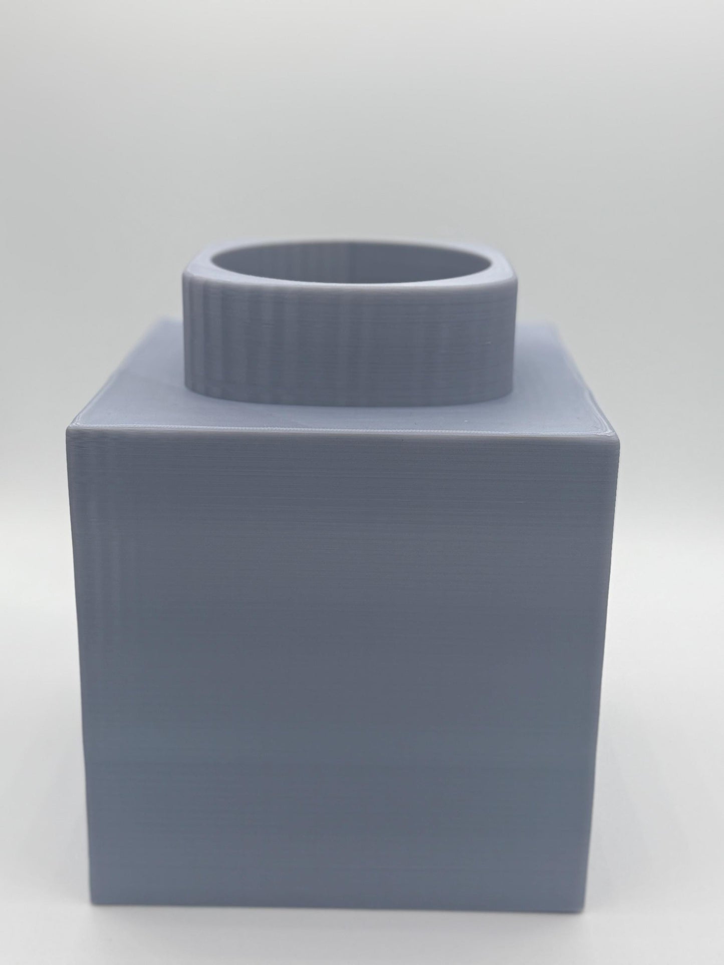 Modern cube vase, erosion pattern, large cubical vase, unique and modern design