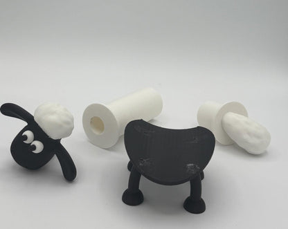 Shaun the Sheep toilet paper holder, funny toilet paper holder, Shaun The Sheep funny gift, Wallace & Gromit. Decorative gift idea.