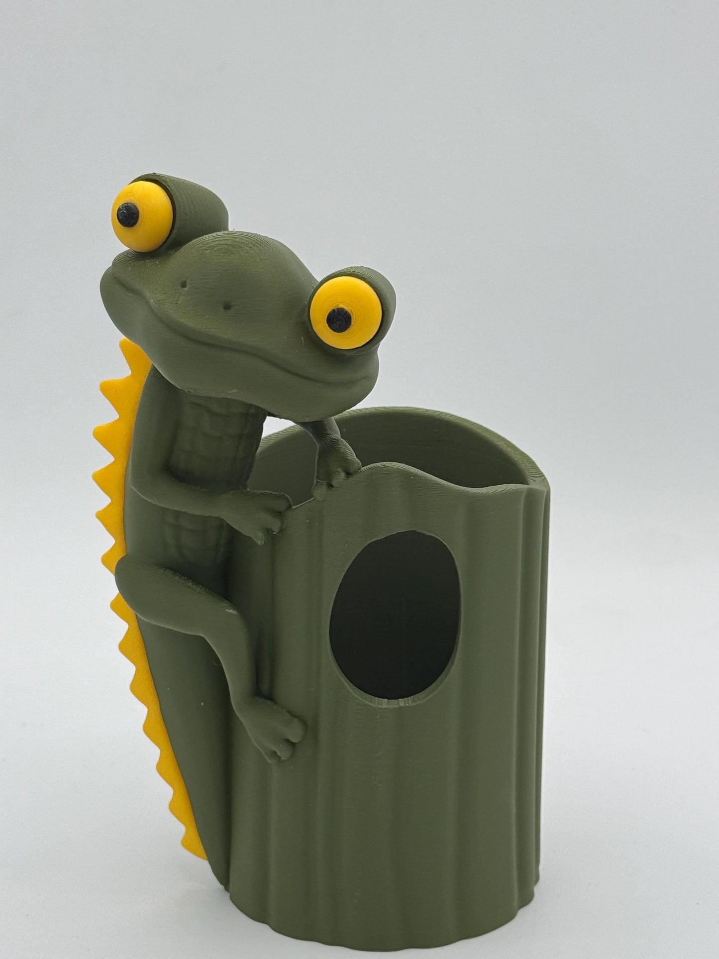 Unique Gecko Themed Storage cup, Funny gecko cup, gecko vase