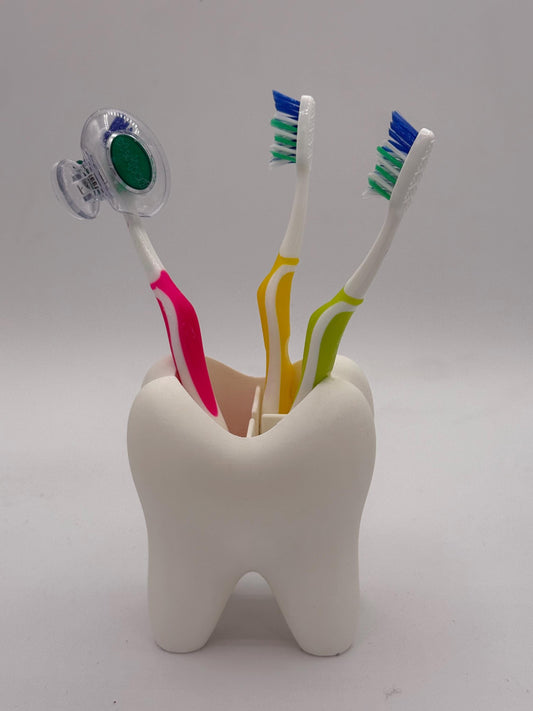 Tooth shaped toothbrush holder, Brush holder tooth shaped
