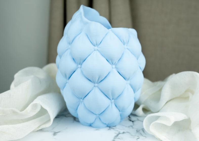 The Cushion Elegance Vase – A 3D-Printed Masterpiece of Intricate Design