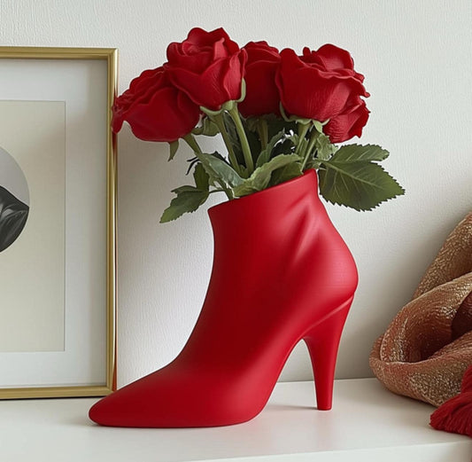 Elegant High Heel Shoe Vase – Chic & Stylish 3D Printed Decor