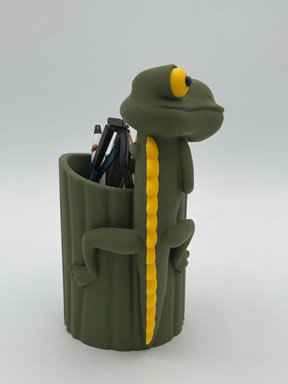 Unique Gecko Themed Storage cup, Funny gecko cup, gecko vase