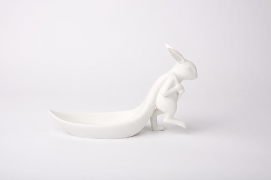Hare & Tail Decorative Tray – 3D Printed Whimsy with Purpose