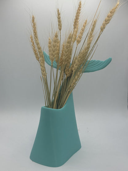 Ocean Dream Whale Tail Vase – 3D Printed Coastal Decor