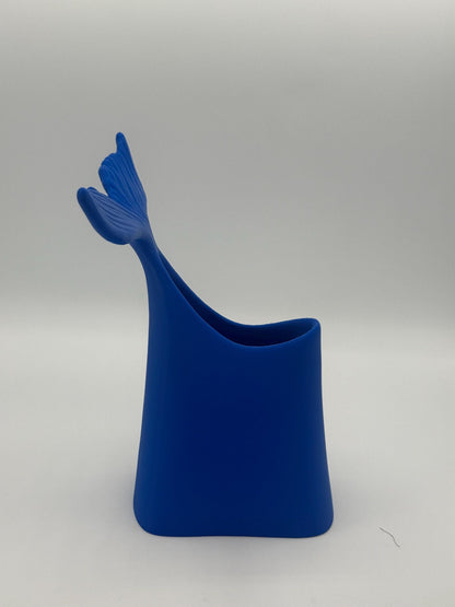 Ocean Dream Whale Tail Vase – 3D Printed Coastal Decor