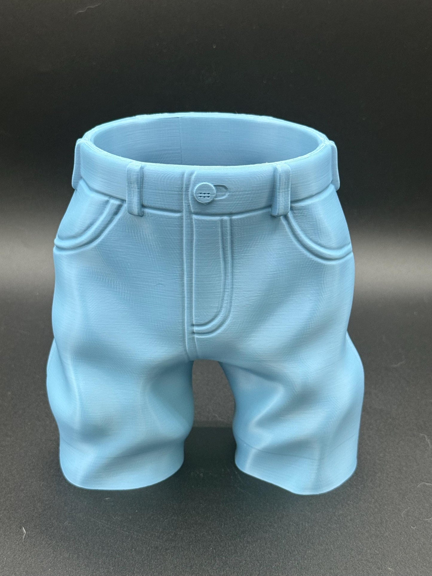 Denim-Inspired Vase – 3D Printed with Style and Attitude