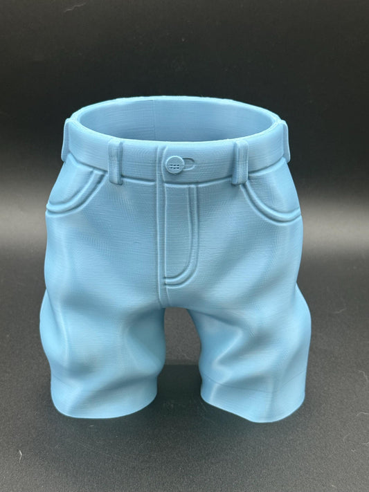 Denim-Inspired Vase – 3D Printed with Style and Attitude